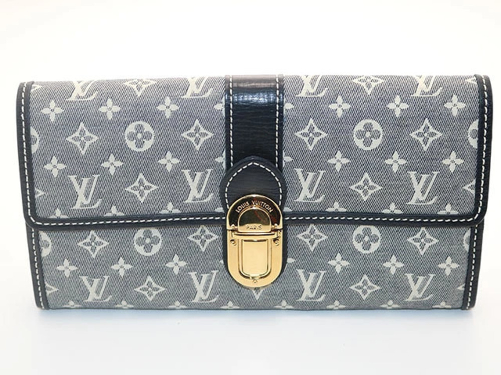 LOUIS VUITTON Long Wallet Portefeuille Sarah Monogram Idylle Ancre